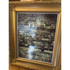 No Parking Sign 8x10 Photo In Gold Frame Made In London By @when.we_travel